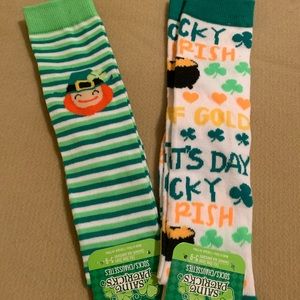 2 Pair of St. Patrick’s Day ☘️ Knee-Hi Socks NWT